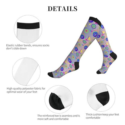 Compression Sock Graduated Knee High Sock for Women Men - color: 24