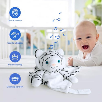 Love By Emi White Noise, Lullaby Stuffed Animal Lovey - Gift Essentials - color: White