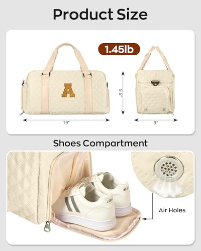 Personal Carry on Bag, 21st 30th 40th 50th Birthday Gifts for Women Female - color: off whtie, style: B