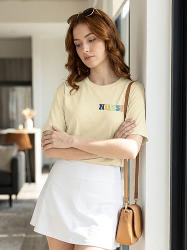 Nurse Shirt Nurse Life Tshirt School Nurse Shirt - color: Beige, size: Large