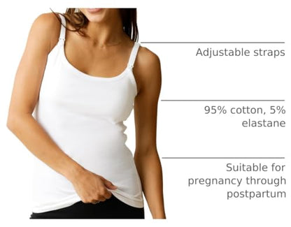 Kindred Bravely Cotton Maternity & Nursing Cami, Amazon Exclusive, 2pk - size: Medium