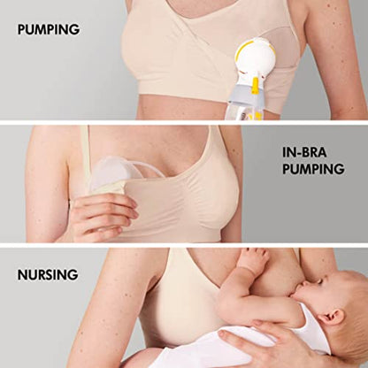 Medela Women's Pumping and Nursing Bras - color: Chai, size: Medium