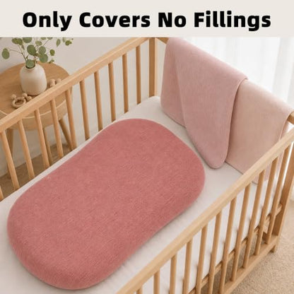 3 Pack Muslin Baby Lounger Covers, Covers Only, 35.5" x 20" - color: 3 Pack Pink