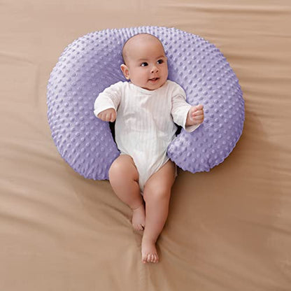 Nursing Pillow and Positioner with Cover for Breastfeeding - color: Orchid