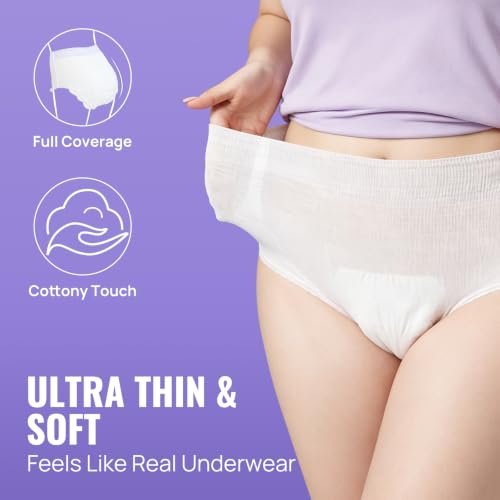 SUNKISS Ultra Thin Incontinence Underwear for Women, Unscented, S/M, 80 Ct - size: Small/Medium (80 Count)