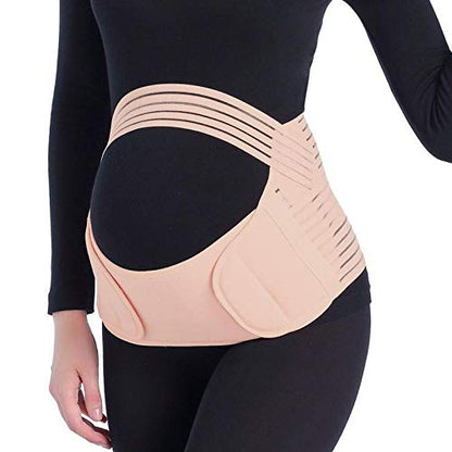 Pregnancy Belly Band 3-in-1 Elastic Maternity Support Reduce Pain - size: Large (Pack of 1)
