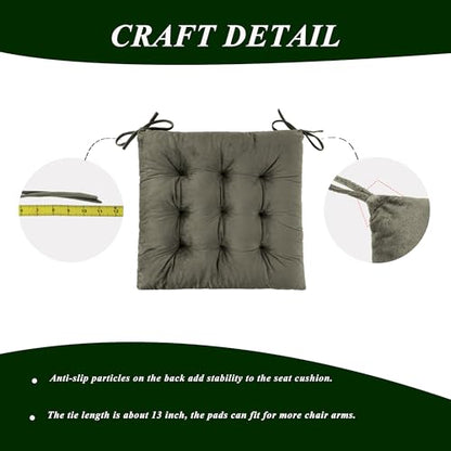 Rocking Chair Cushions High Back and Seat Cushion Grey - color: Grey