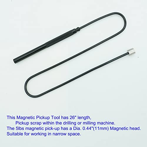 VASTOOLS Flexible Magnetic Pickup Tool Set, 2LB & 5LB, 26" Bendable Extension Magnetic Pickup, VASTOOLS - style: Red & Black