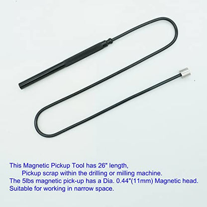 VASTOOLS Flexible Magnetic Pickup Tool Set, 2LB & 5LB, 26" Bendable Extension Magnetic Pickup, VASTOOLS - style: Red & Black