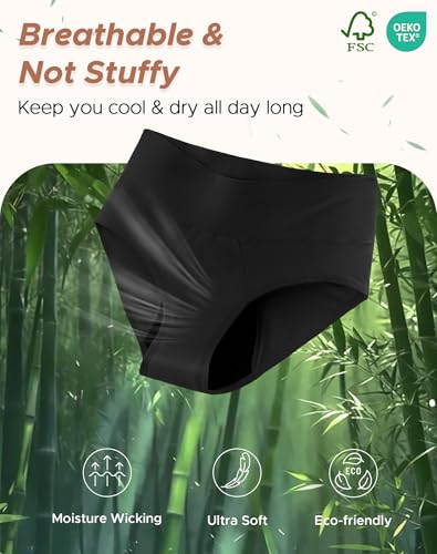 INNERSY Women's Plus Size Period Underwear Heavy Flow Leak-Proof 3-Pack - size: 3X-Large