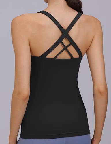 Nursing Tank Top Scoop Neck Pregnancy Camisoles Tanks - color: Black, size: Small
