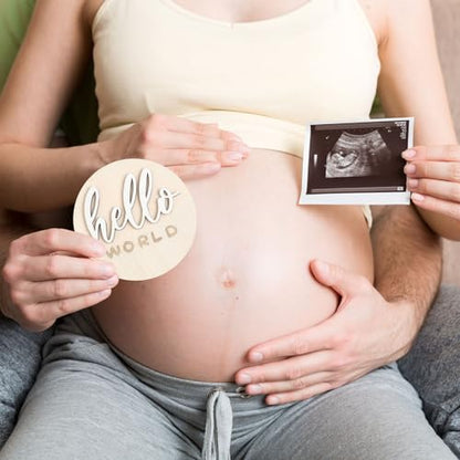 Baby Monthly Milestone Announcement Signs Wood,White,Letter - color: White, style: Letter