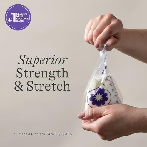 Lansinoh Breastmilk Storage Bags, 6 Ounce, 50 Count - size: 50 Count, style: 6oz, Flatpack