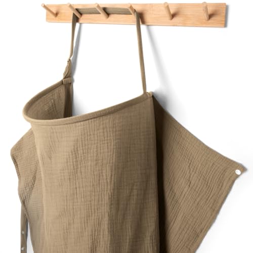 MEXXI Muslin Nursing Covers for Breastfeeding, 2 Pack Privacy Nursing Apron - color: Deer