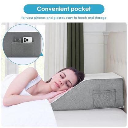 Cozymaker 10-inch Adjustable Leg Elevation Pillows for Swelling Pain Relief - size: Flat Top 10 inch Height