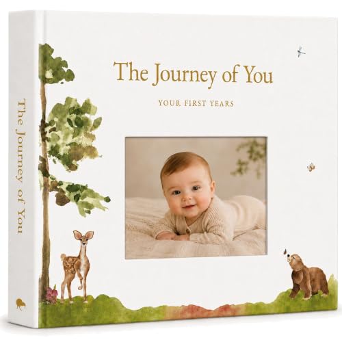 Personalized Baby Memory Book, 4x6 Photo Cover, First 5 Years, Woodland - color: Whimsical Woods