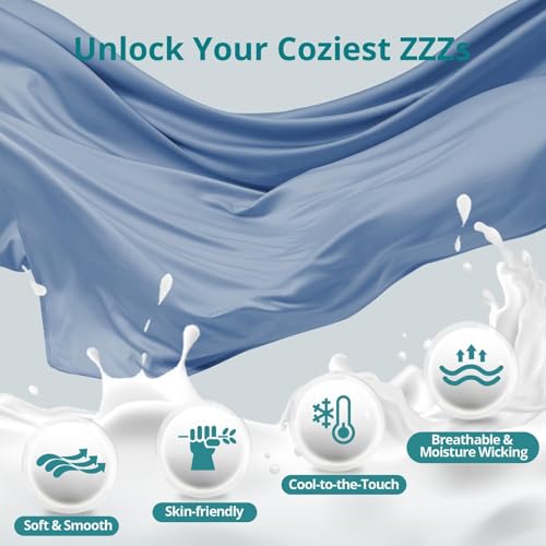 Sasttie Cooling Pregnancy Pillows for Sleeping, 57'' Full Body Pillow, Blue - color: Blue, size: 57 Inch