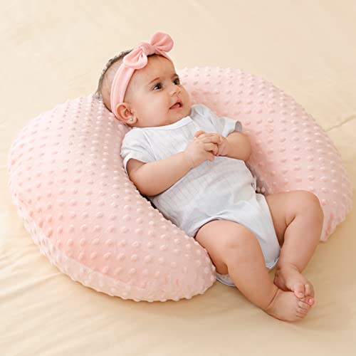 Nursing Pillow Cover Breastfeeding Pillow Cases - color: Lightpink