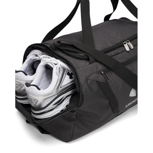 Under Armour Undeniable 5.0 Duffle - color: (011) Black Medium Heather / Black / Metallic Silver, size: Small (40L)