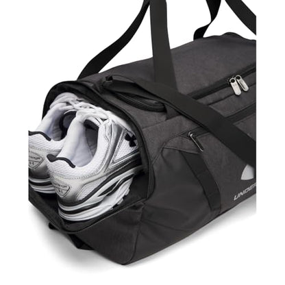 Under Armour Undeniable 5.0 Duffle - color: (011) Black Medium Heather / Black / Metallic Silver, size: Small (40L)