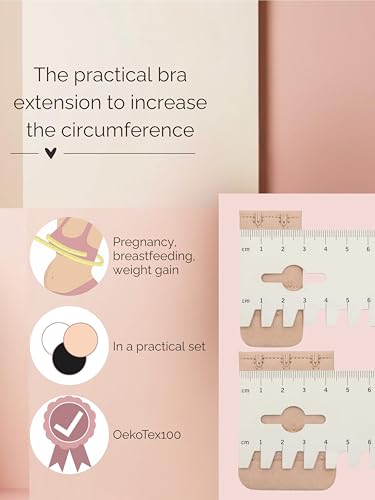 Herzmutter Bra Extender Woman 2 Hook / 3 Hook comfortable nursing bra Extension during pregnancy lactation German Brand 9000