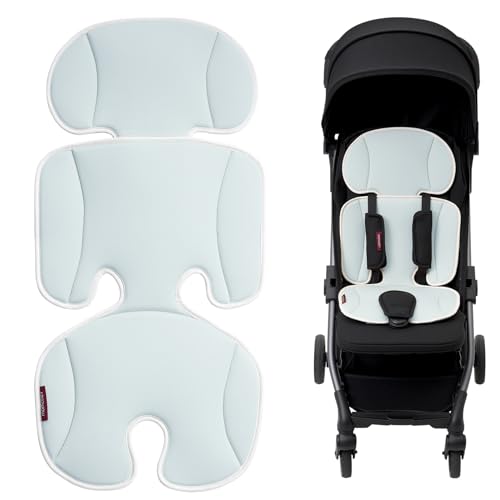 Momcozy Universal Stroller Cooling Pad, Detachable 2-Piece Cushion - color: Blue, size: Cooling Pad