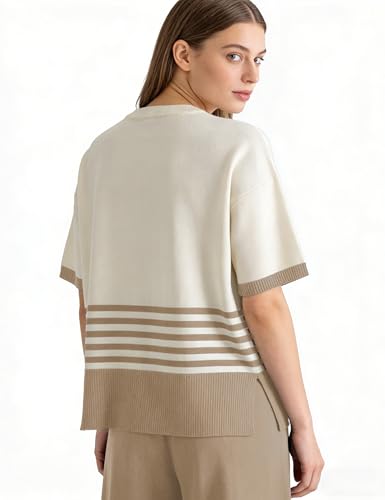 Women's Knit Lounge Sets 2 Piece Pants Sweatsuit - color: Khaki, size: XX-Large