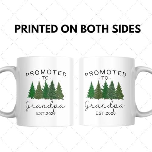 Promoted to Grandpa Mug, New Grandfather Gift, First Time Granddad