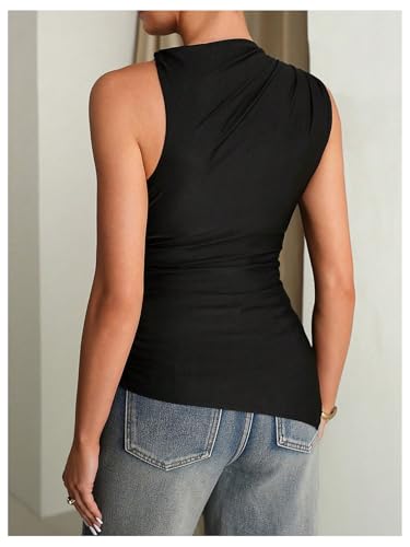 MakeMeChic Women's Maternity Going Out Tops Cute Sleeveless Blouses Tops - size: Large