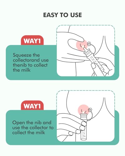 dearlomum 6ml/6pcs Large Capacity Colostrum Collector - size: 6 Count