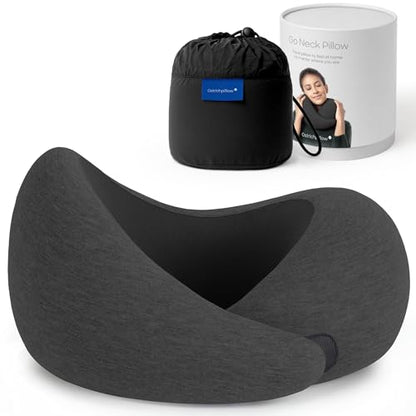Ostrichpillow GO Travel Pillow, 360° Memory Foam Support, Soft & Washable - color: Dark Night