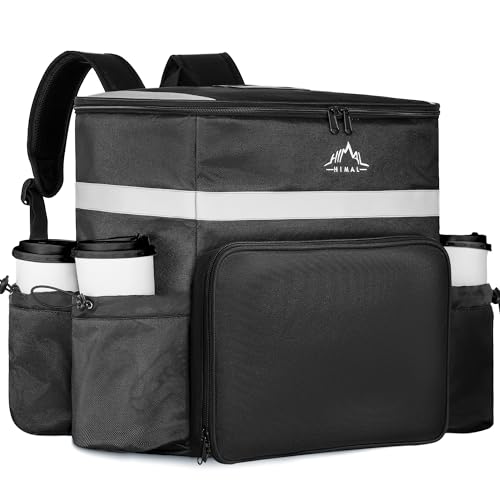 GoHimal Food Delivery Backpack Delivery Bags for Uber Eats DoorDash Black - color: Black