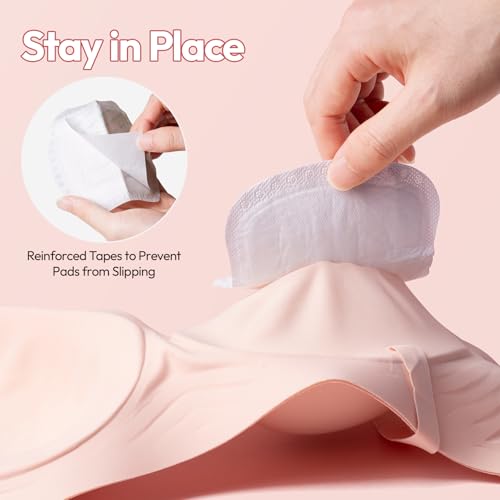 NCVI Ultra-Thin Nursing Pads, 110 Count, Breathable & Stay Dry for Moms - size: 110 Count