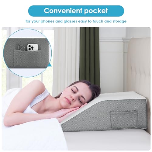 Cozymaker 8-inch Adjustable Leg Elevation Pillows for Swelling Pain Relief - size: Flat Top 8 inch Height
