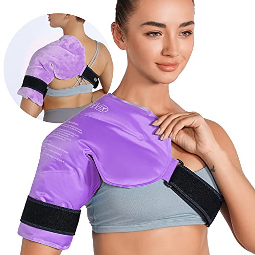 REVIX Shoulder Ice Pack and Extra Large Gel Cold Pack for Full Back Pain