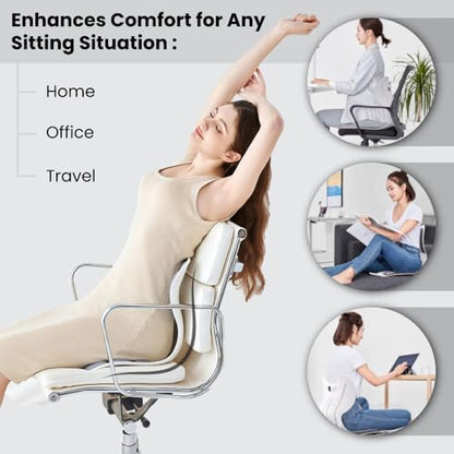 Lumbar Support Cushion – Blue, Large, Office, Chairs & Car Seats - color: Blue, size: Large