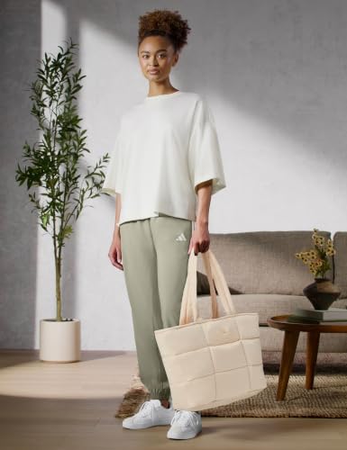 adidas Quilted Puffer Tote Bag - color: Crystal Linen Beige/3