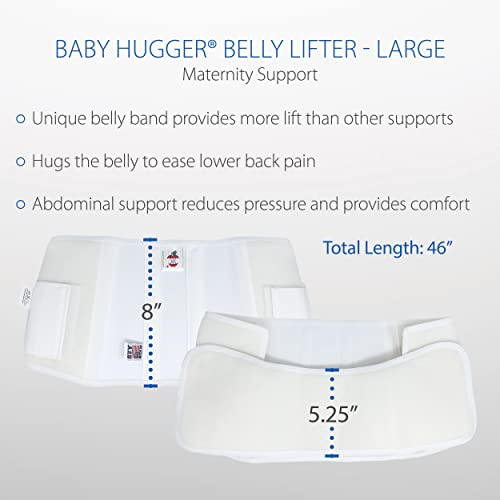 Maternity Support Belt for Pregnancy Belly & Lower Back Support, L - size: Large