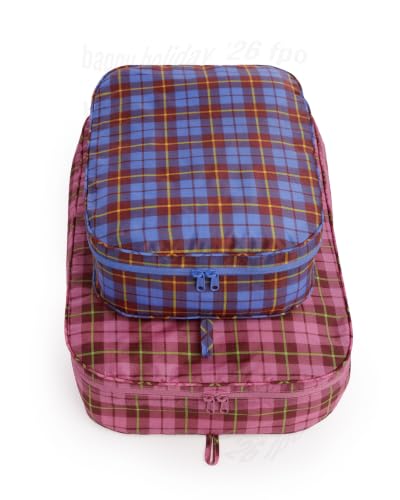 BAGGU Large Packing Cube Set - Check Mix - color: Check Mix
