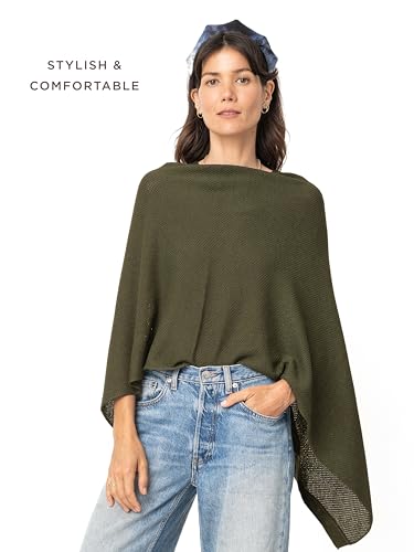 We are Amma | The Cocoon™ - Newborn Essentials Must Haves: Nursing Cover for Breast Feeding Essentials | Nursing Sweater Used as Breastfeeding Cover (Olive, One Size) - color: Olive, size: One Size
