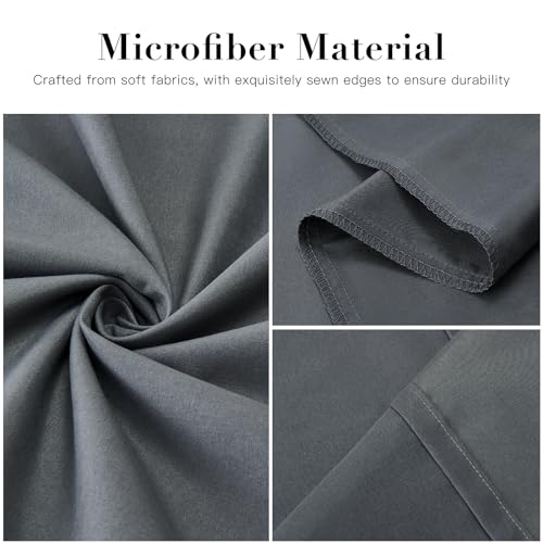 DOWNSTORIA Body Pillow Pillowcase, Ultra Soft Microfiber Long Pillow Cover, Envelope Closure Large Pillow Cases 20x54 inch (Dark Gray) - color: Dark Gray