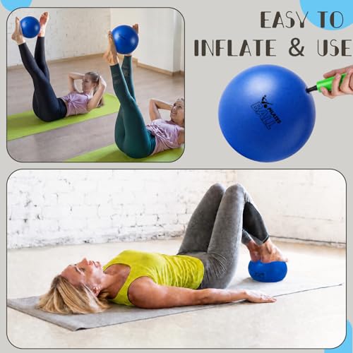 Set of 25 Pilates Balls Bulk 9 Inch Small Exercise Ball - color: Blue