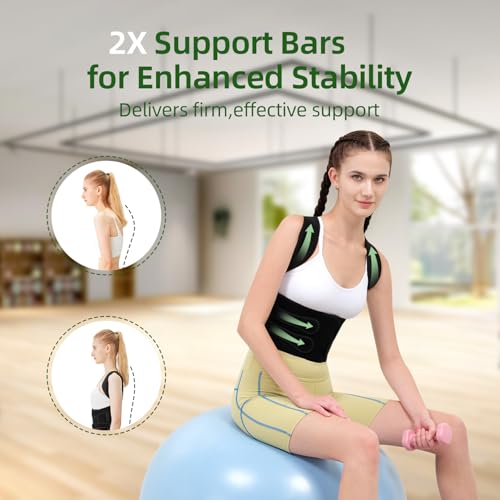 Posture Corrector for Women and Men Upper Pain Relief, Black, XL - size: X-Large (Waist 31"-39")