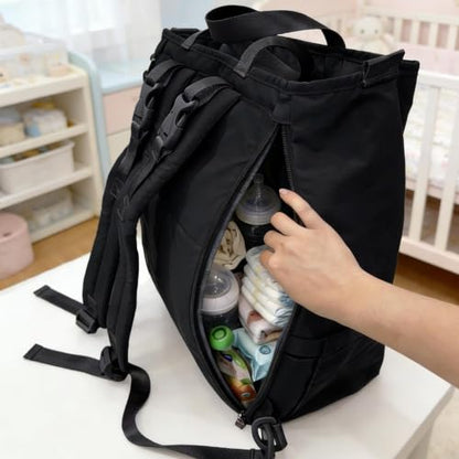 Diaper Bag Backpack Ultra-Lightweight Baby Diaper Bag (Black) - color: Black