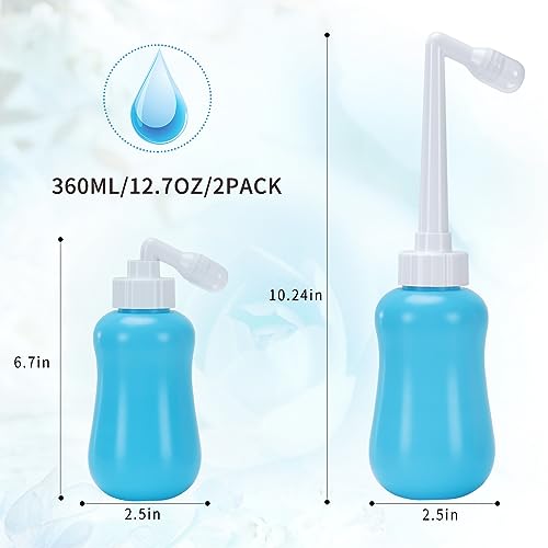 Peri Bottle for Postpartum Care, Postpartum Essentials, Feminine Care 12oz, Blue - size: Blue