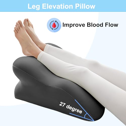 Wedge Pillow For Acid Reflux Relief,Bed Wedge Pillow for Sleeping - color: Black