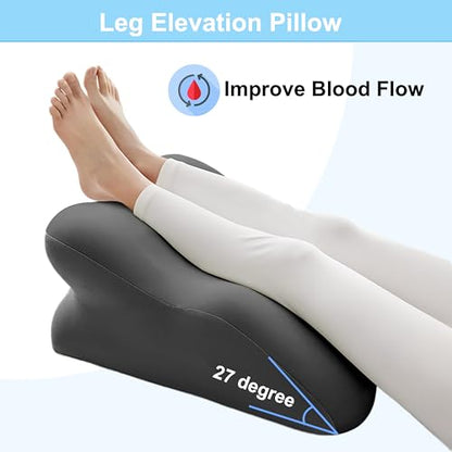 Wedge Pillow For Acid Reflux Relief,Bed Wedge Pillow for Sleeping - color: Black