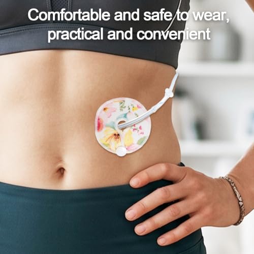 24 Pcs G Tube Button Covers and Laundry Bag Reusable Feeding Tube Pads
