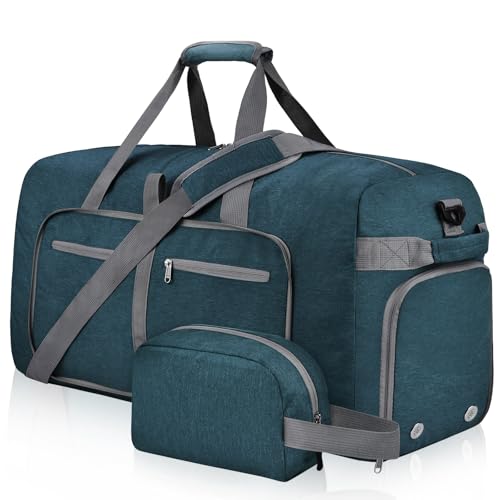 Felipe Varela Foldable Duffle Bag for Travel Weekend Overnight Gym Camping - color: E Green, size: 115L
