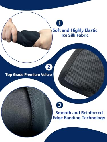 Flexible Neck Ice Pack Wrap,Gel Cold Therapy for Pain Relief - color: Black